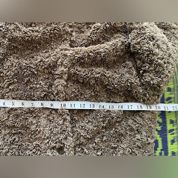 Aritzia Wilfred Free Grete jacket Size XXS Cozy Brown Teddy Coat Casual Fall - Picture 13 of 14